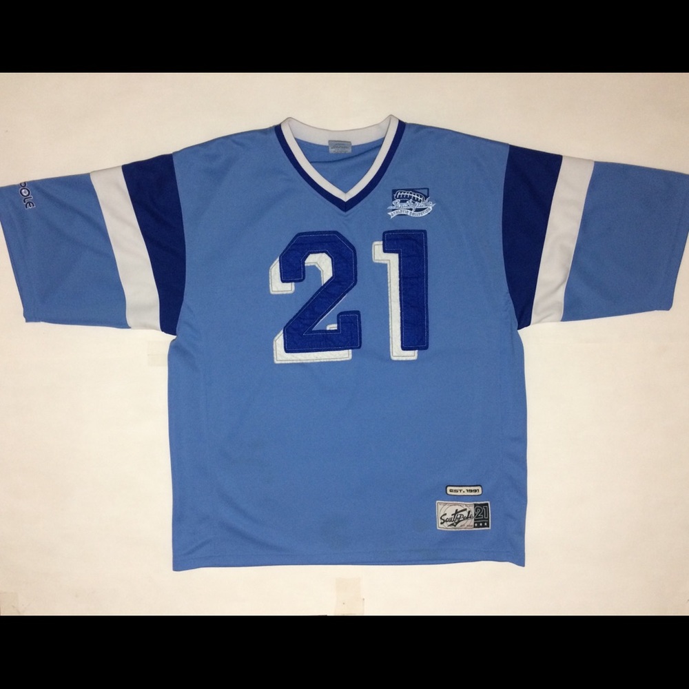 Vintage Southpole Mens 2XL Blue 21 Jersey Urban